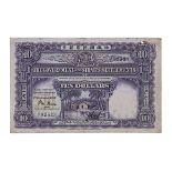 STRAITS SETTLEMENTS 10 DOLLARS 1927