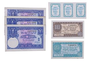 JOHORE RUBBER COUPONS AND COAGULANT UNITS 1940-41 (ND)