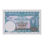 MALAYA 25 CENTS 1940 - SERIAL LETTER F