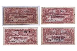 A COMPLETE SET OF STRAITS SETTLEMENTS 1 DOLLAR NOTES
