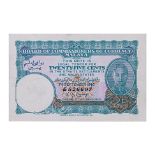 MALAYA 25 CENTS 1940 - SERIAL LETTER E