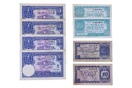 AN ASSORTED GROUP OF RUBBER COUPONS 1941 (ND)