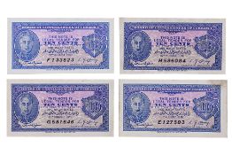 MALAYA 10 CENTS 1940 - CONSECUTIVE SERIAL LETTERS (PART 2)