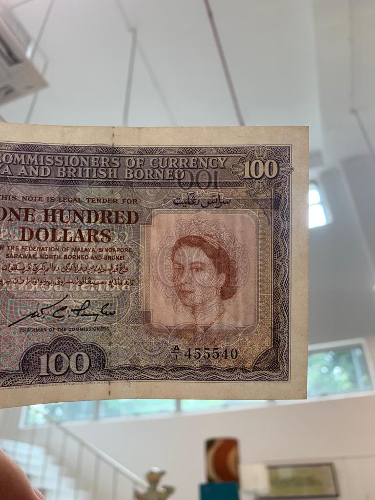 MALAYA AND BRITISH BORNEO 100 DOLLARS 1953 - Image 4 of 12