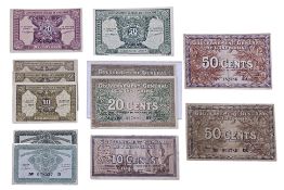 A GROUP OF FRENCH INDOCHINA CENTS 1939, 1942