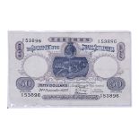 STRAITS SETTLEMENTS 50 DOLLARS 1925