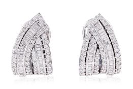 A PAIR OF DIAMOND CLIP EARRINGS