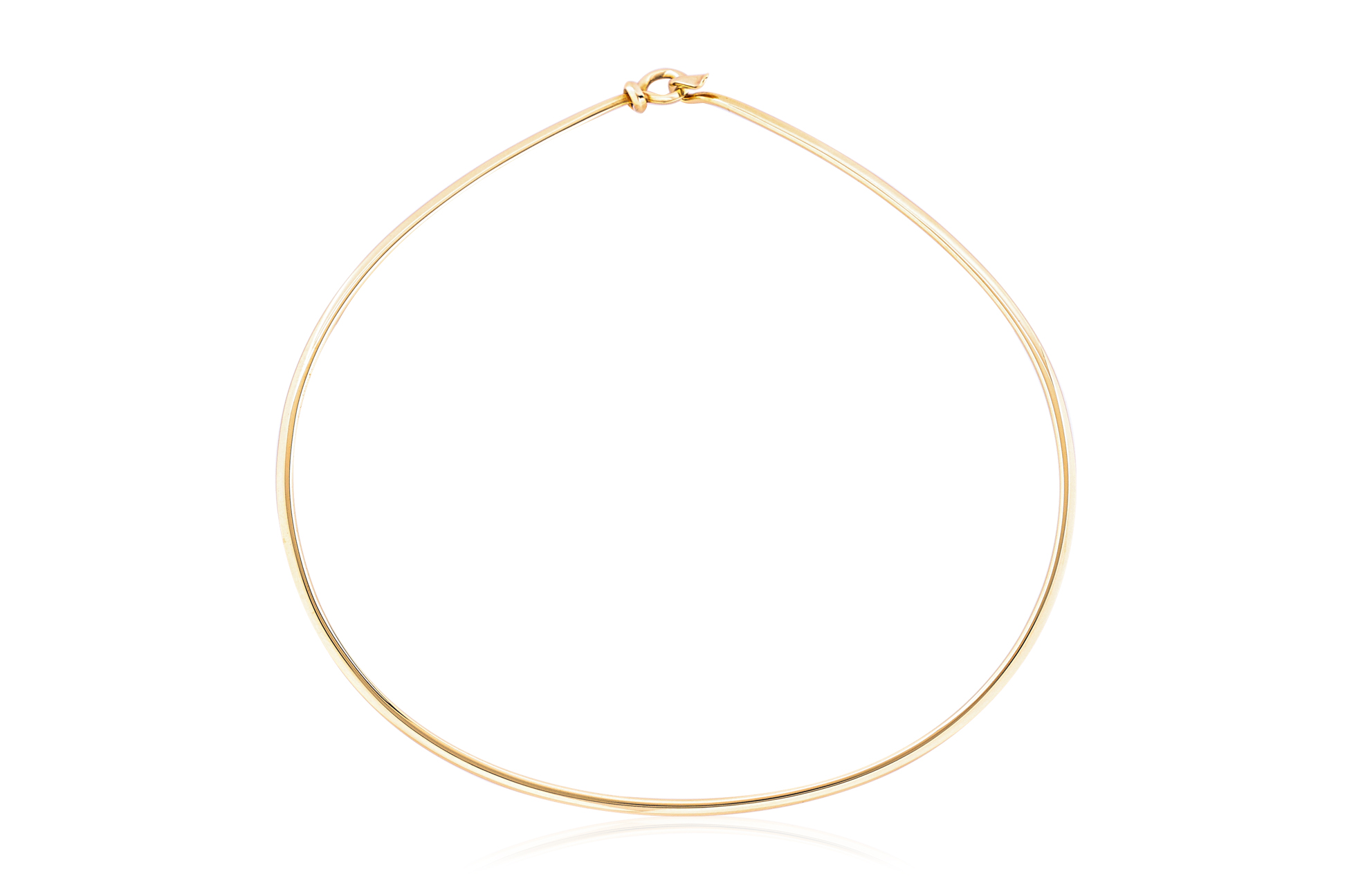 A GOLD TORQUE NECKLACE BY GEORG JENSEN