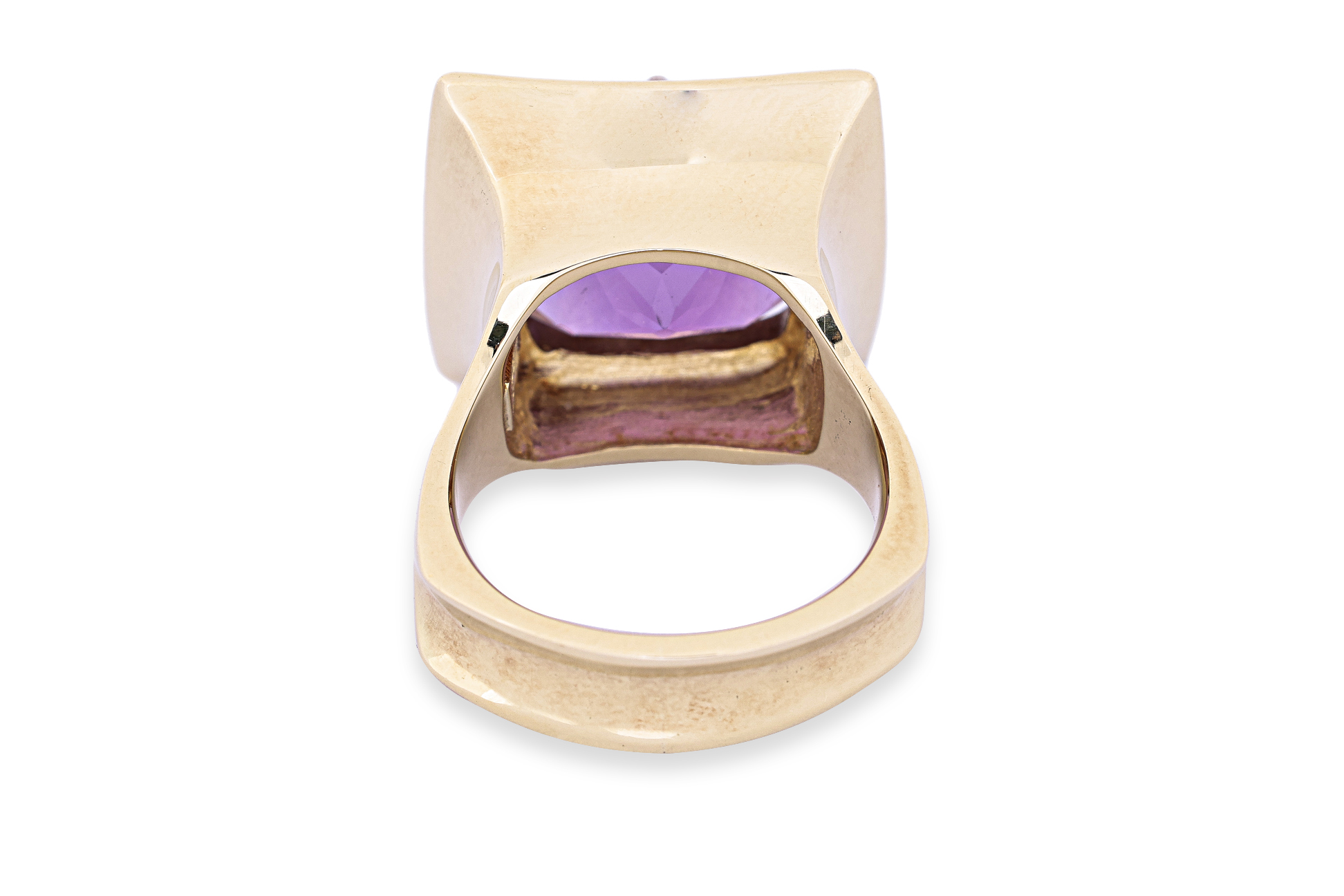 AN AMETHYST AND DIAMOND RING - Image 3 of 4