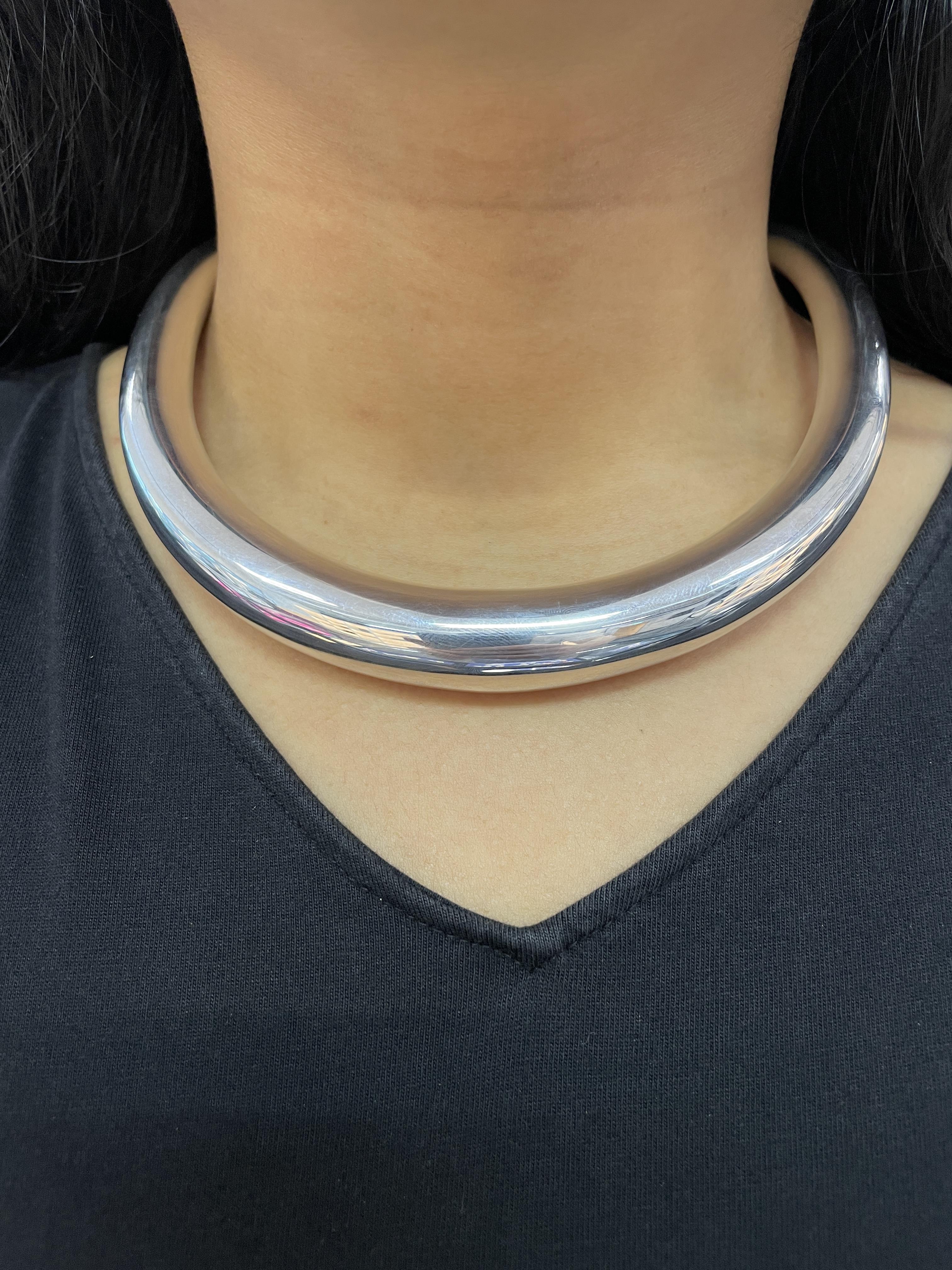 A LARGE SILVER CHOKER BY GEORG JENSEN - Image 4 of 4