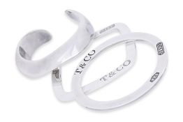 A GROUP OF SILVER BANGLES BY TIFFANY & CO.