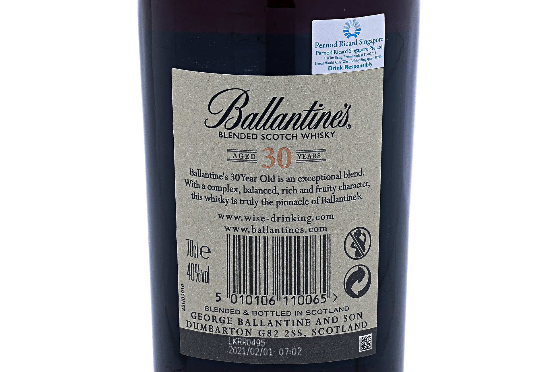 BALLANTINE'S 30 YEAR BLENDED SCOTCH WHISKY - Image 3 of 3