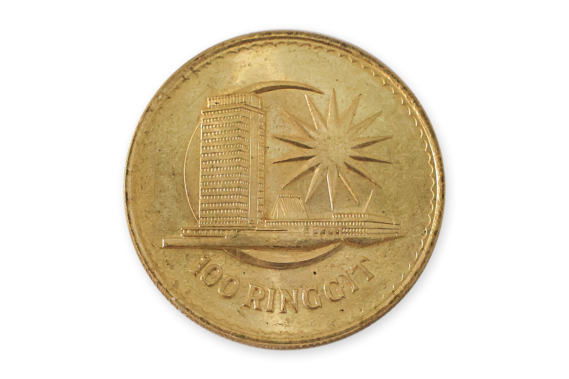 MALAYSIA 1971 TUNKU ABDUL RAHMAN 100 RINGGIT GOLD COIN - Image 2 of 2