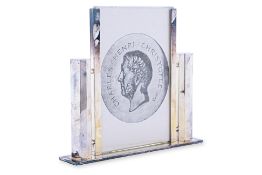 A CHRISTOFLE SILVER PLATED PHOTOGRAPH FRAME