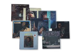A GROUP OF B.B. KING AND RAY CHARLES VINYL RECORDS