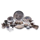 A COLLECTION OF SILVER PLATED ITEMS