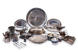 A COLLECTION OF SILVER PLATED ITEMS