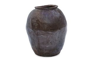A CHINESE POTTERY PICKLING JAR