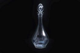 A RIEDEL DOUBLE MAGNUM GLASS DECANTER
