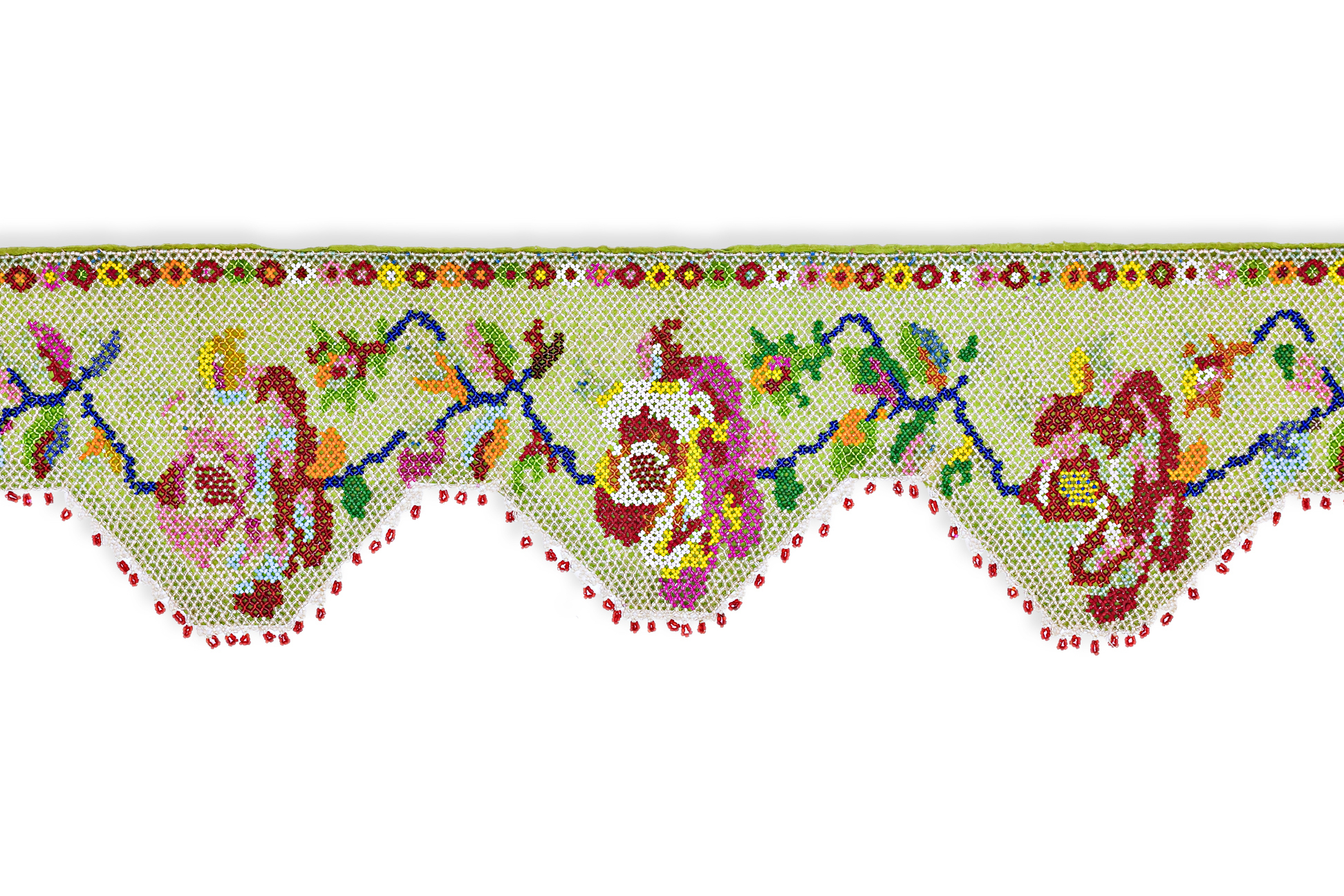 A BEADED MATTRESS HANGING - Image 2 of 2