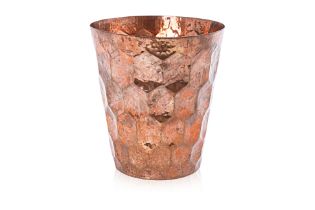 A TOM DIXON COPPER WASTE PAPER BIN