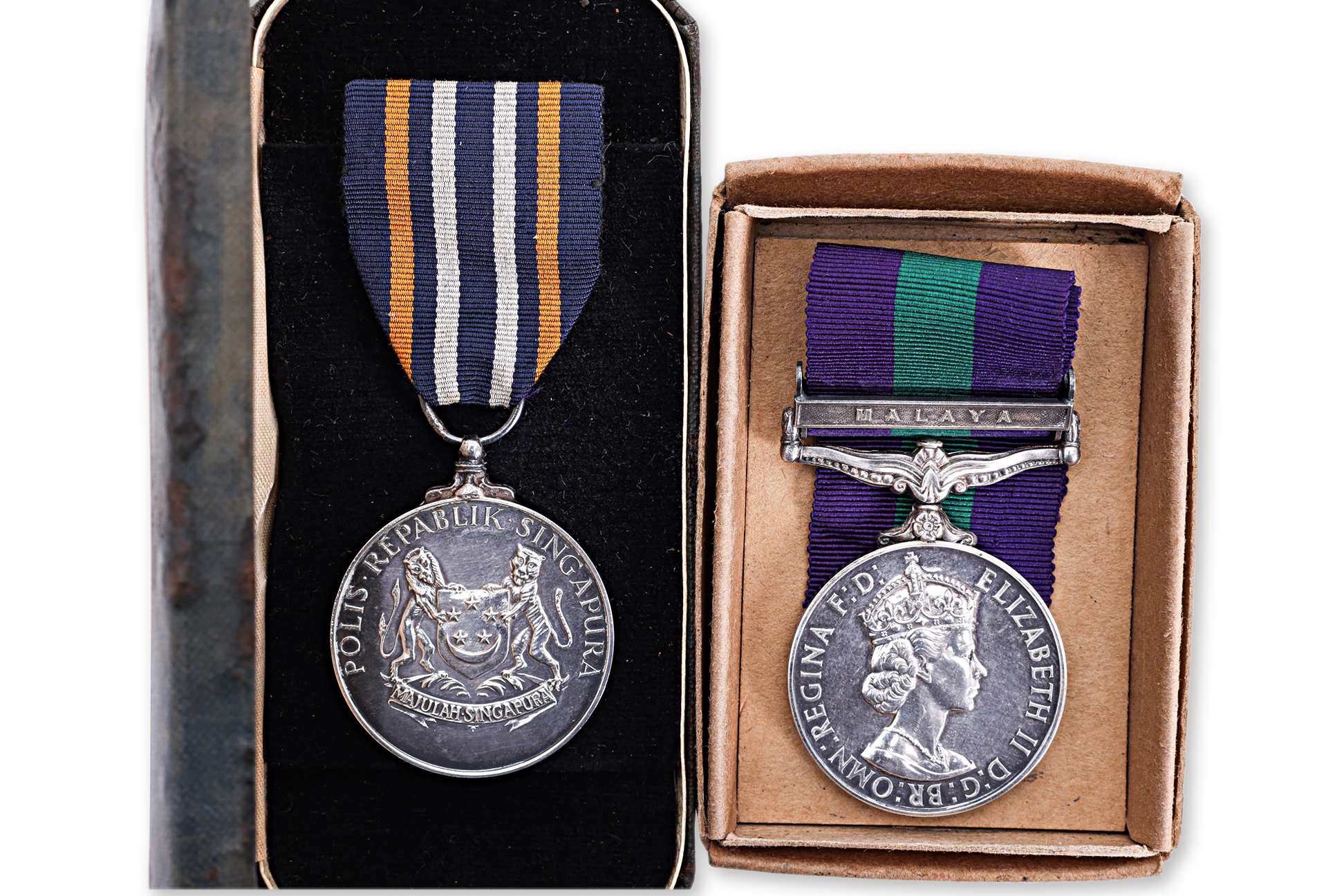 TWO SINGAPORE POLICE FORCE MEDALS - Image 2 of 3