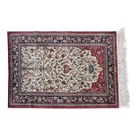 A PERSIAN STYLE 'TREE OF LIFE' SILK RUG