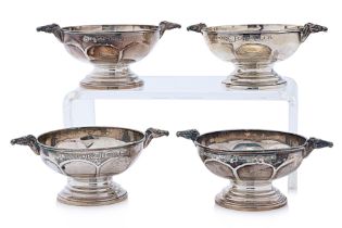 FOUR SINGAPORE TURF CLUB SILVER TROPHY CUPS