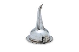 A GEORGE IV SILVER WINE FUNNEL