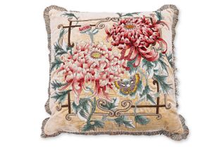 A JAY STRONGWATER CHRYSANTHEMUM CUSHION