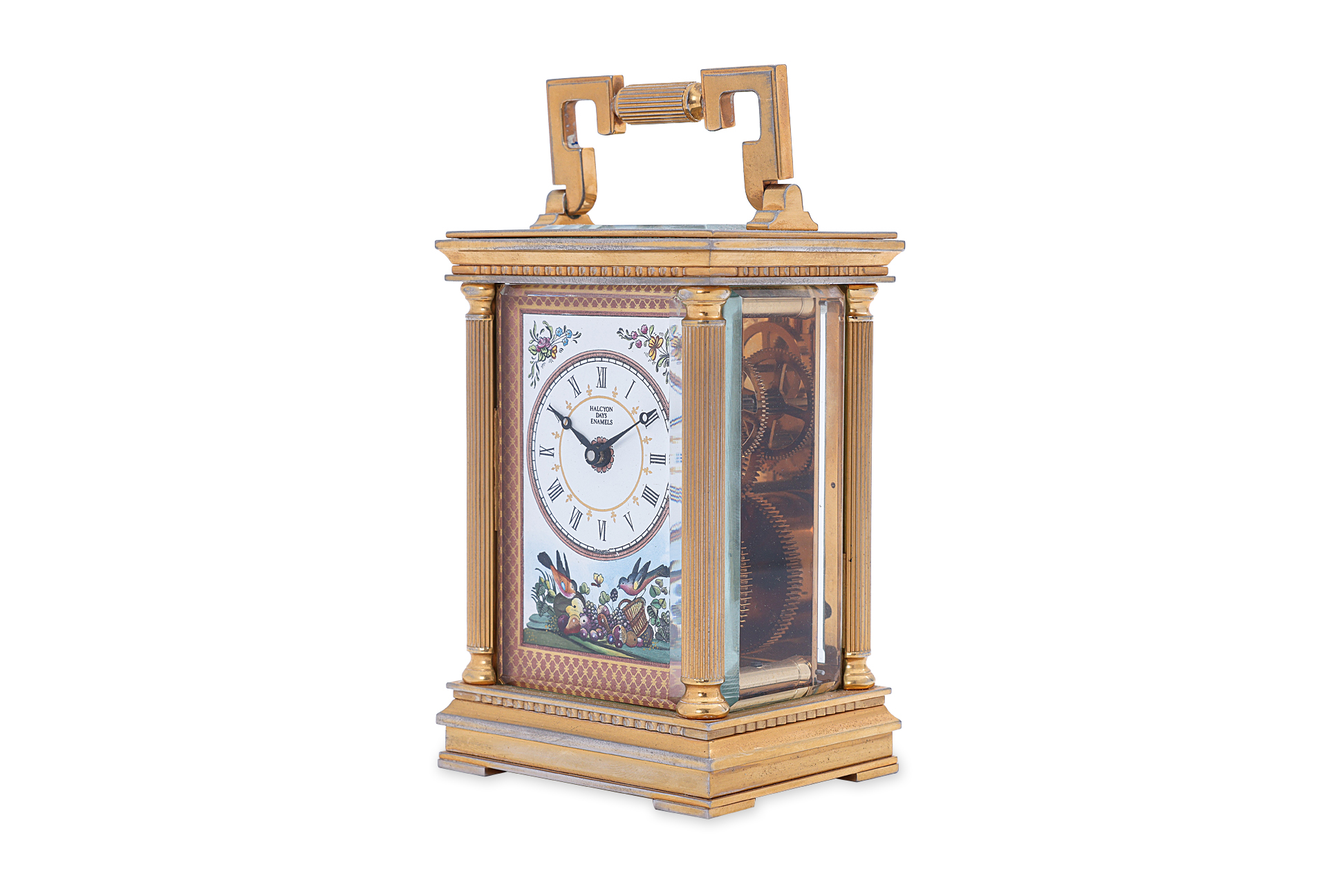 A HALCYON DAYS LIMITED EDITION ENAMEL CARRIAGE CLOCK - Image 2 of 3