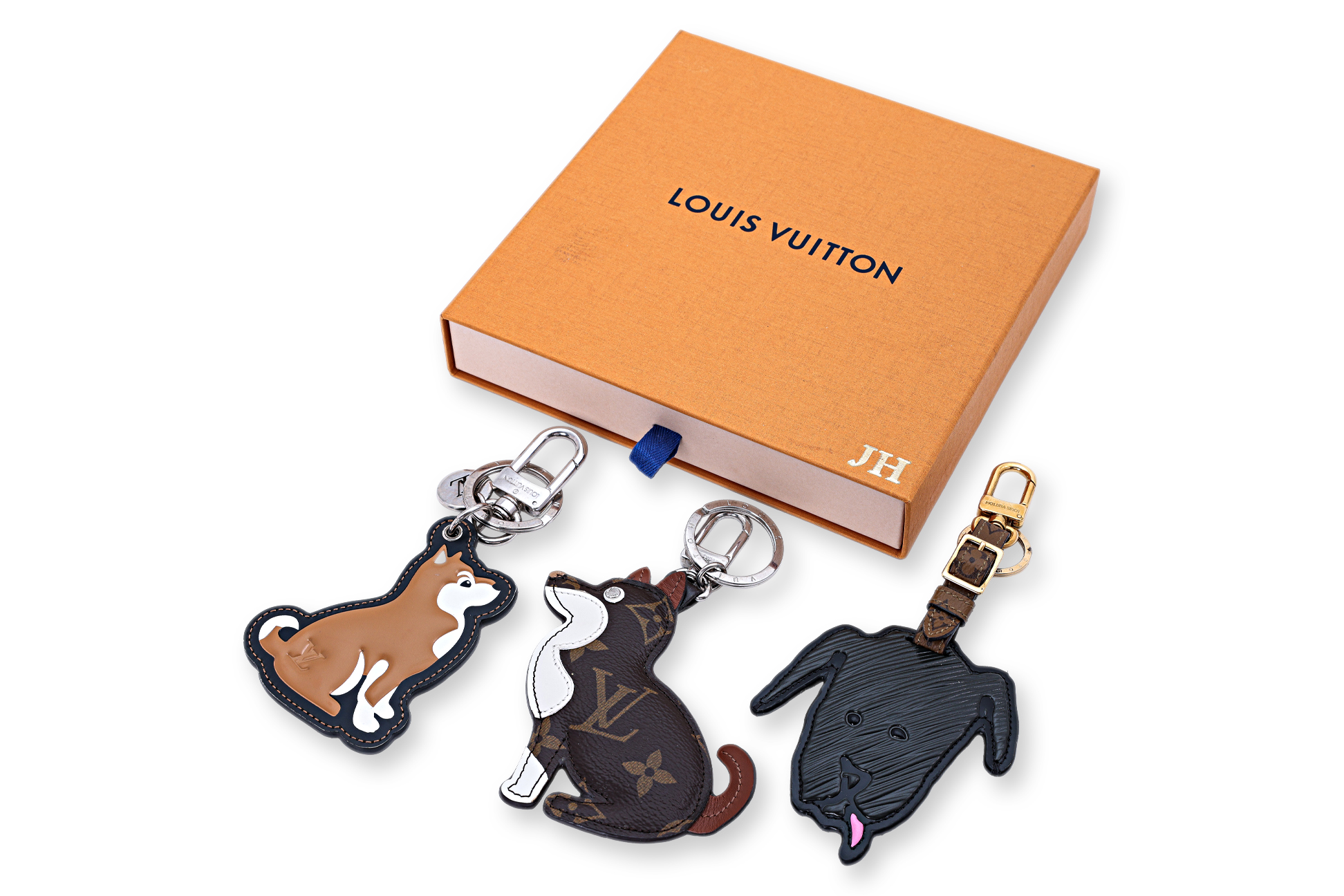 A LOUIS VUITTON SET OF THREE DOG BAG CHARMS - Image 2 of 3