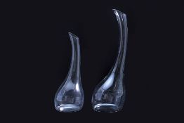 TWO RIEDEL 'CORNETTO' DECANTERS