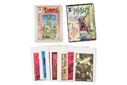 A GROUP OF COMICS INCLUDING ASHCAN EDITIONS AND SIGNED