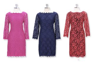 A GROUP OF THREE DIANE VON FURSTENBERG LACE DRESSES