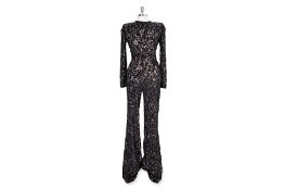 A NADINE MERABI BELLA BLACK JUMPSUIT