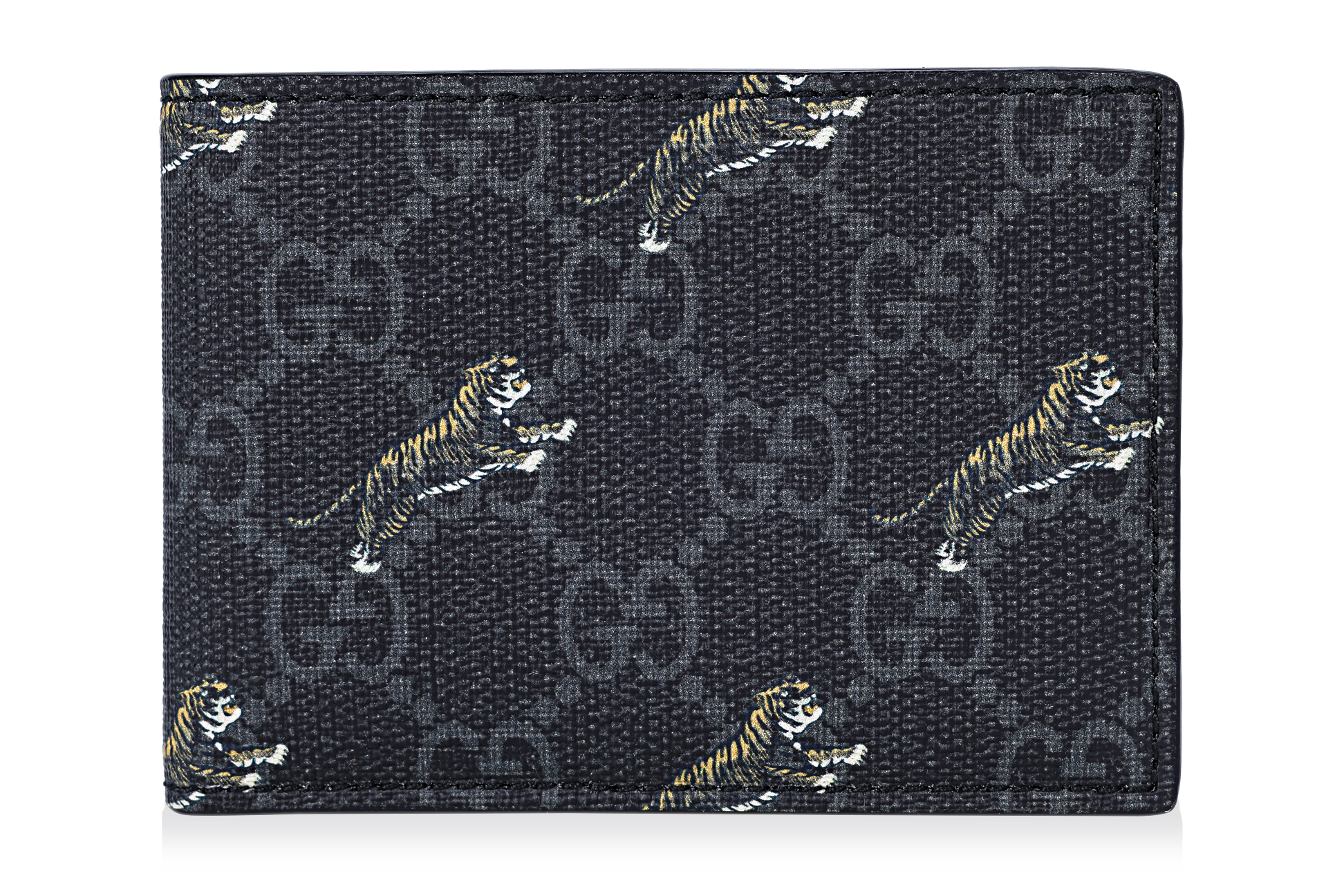 A GUCCI GG TIGER WALLET