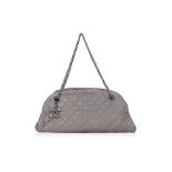 A CHANEL JUST MADEMOISELLE QUILTED CAVIAR LEATHER BAG