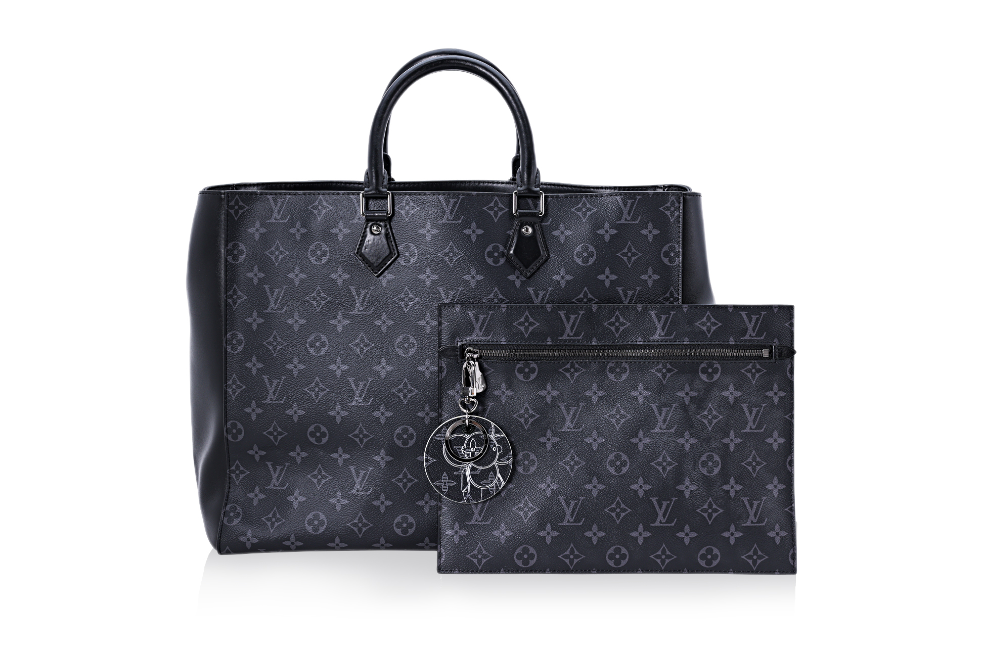 A LOUIS VUITTON DOUBLE FLAT MESSENGER - Image 3 of 5