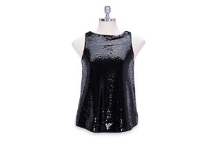 AN EMPORIO ARMANI SEQUIN CAMISOLE