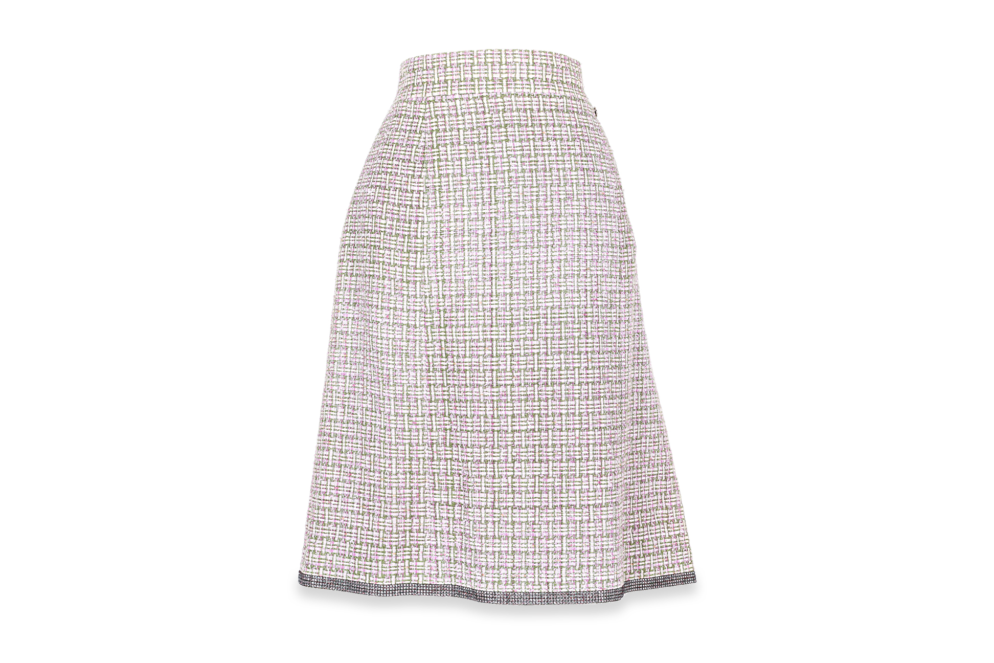 A CHANEL CRYSTAL HEM SKIRT