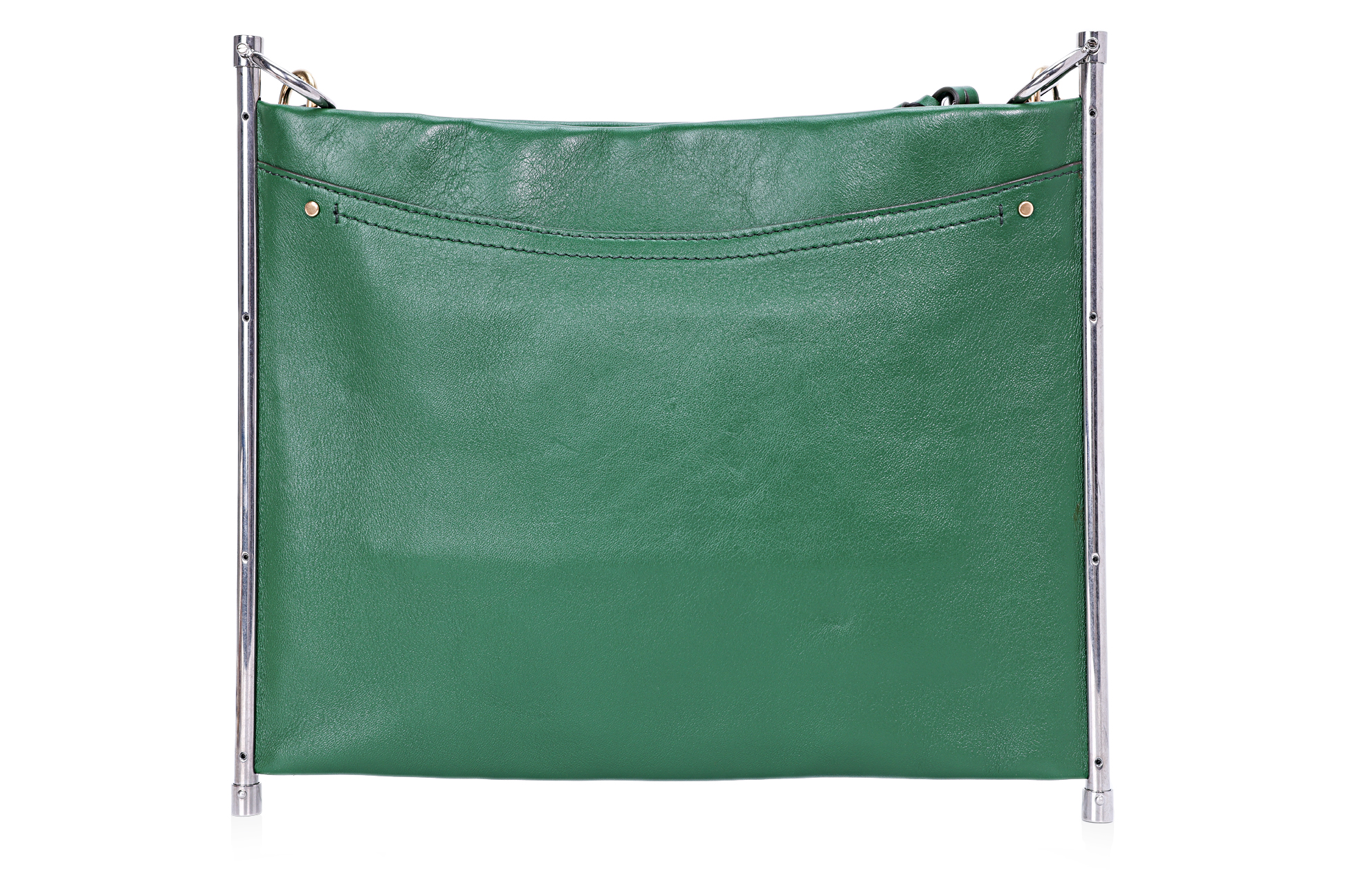 A CHLOÉ GREEN ROY MEDIUM CLUTCH - Image 3 of 4