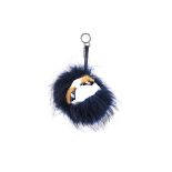 A FENDI DARK BLUE MONSTER BAG CHARM