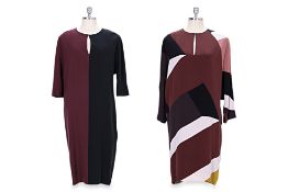 TWO FENDI 3/4 SLEEVE DRESSES