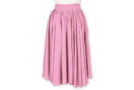 A GUCCI PINK PLEATED SKIRT