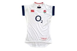 AN ENGLAND JERSEY, MATCH WORN BY DAVID ATTWOOD