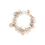 A TWO COLOUR GOLD BRACELET