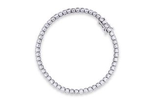 A DIAMOND TENNIS BRACELET