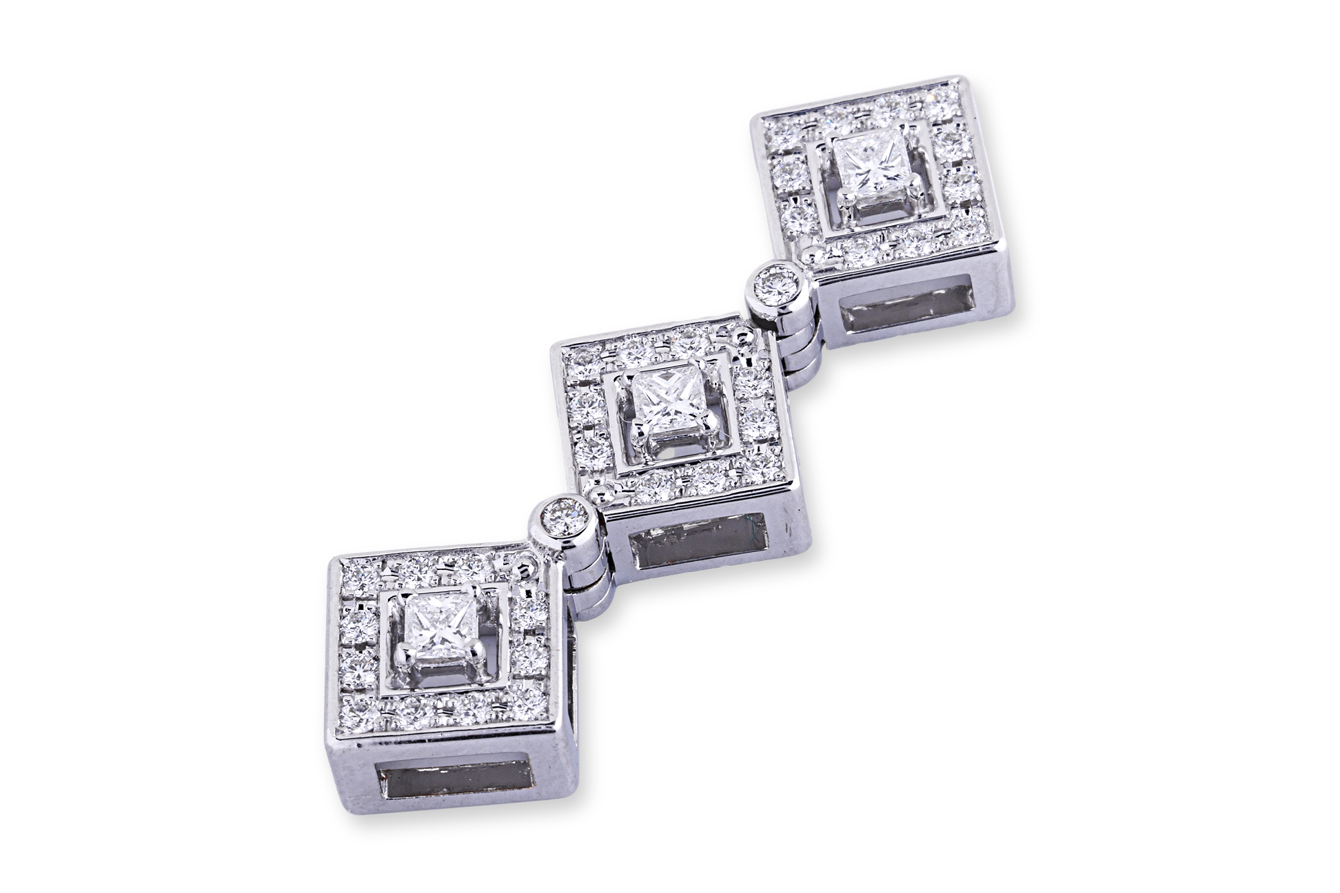 A DIAMOND HINGED PENDANT BY TASAKI - Image 2 of 3