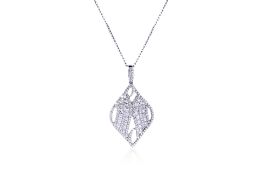 A DIAMOND PENDANT ON CHAIN